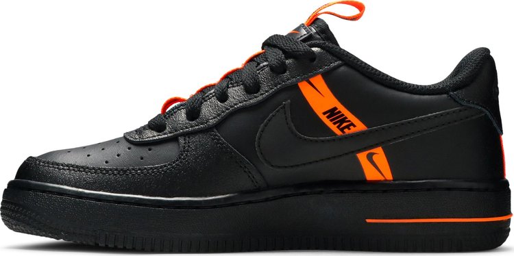 Air Force 1 LV8 KSA GS Worldwide Pack   Black Total Orange