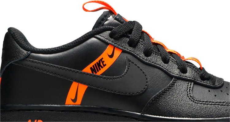 Air Force 1 LV8 KSA GS Worldwide Pack   Black Total Orange