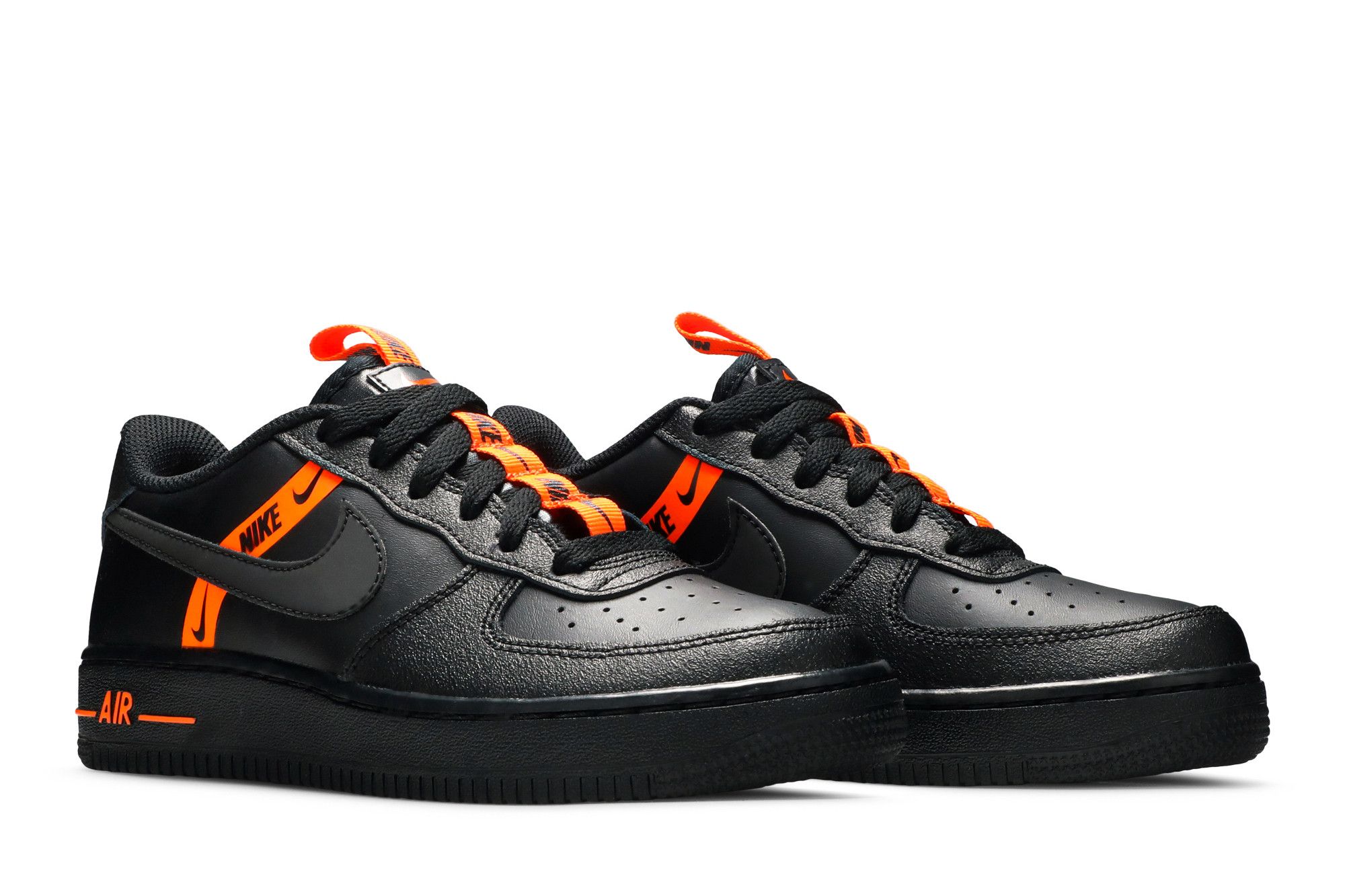 air force 1 black total orange