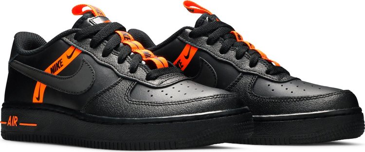 Air Force 1 LV8 KSA GS Worldwide Pack   Black Total Orange