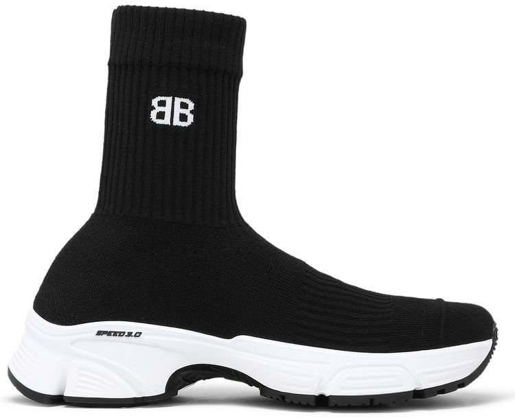 Balenciaga Wmns Speed 30 Sneaker Black White