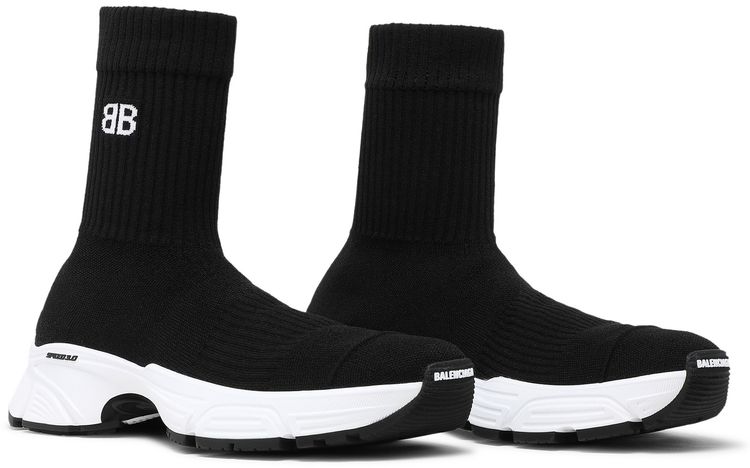 Balenciaga Wmns Speed 30 Sneaker Black White