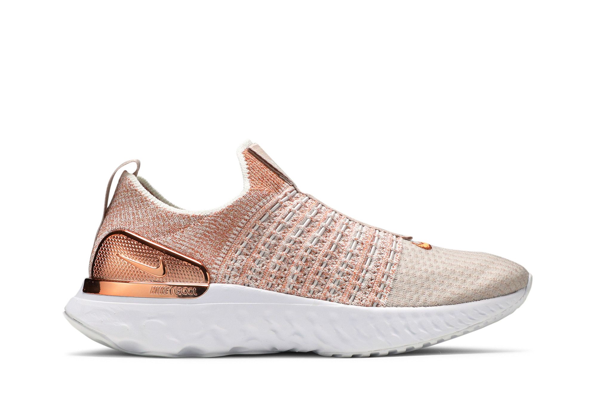 Rose gold nike react discount