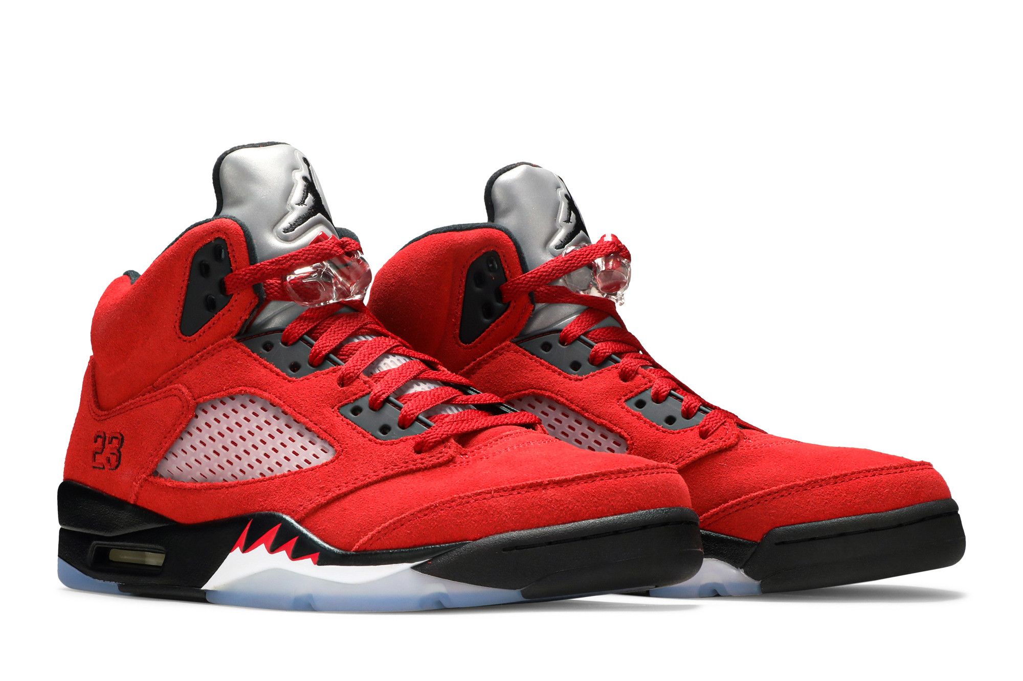 Air jordan 5 retro raging bull red suede deals
