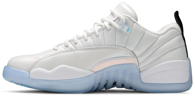 retro 12 low easter on feet