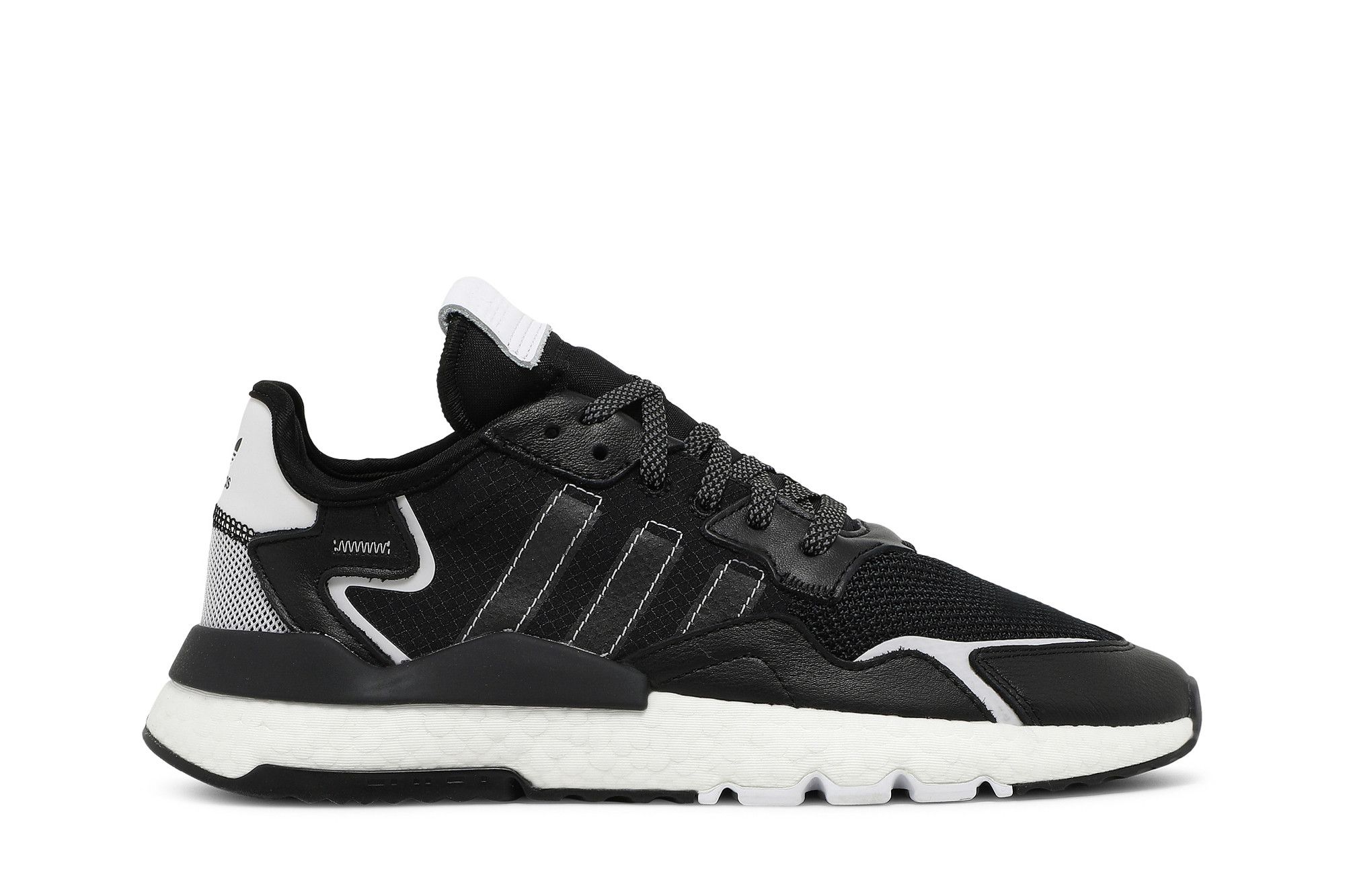 Adidas nite jogger black white outlet