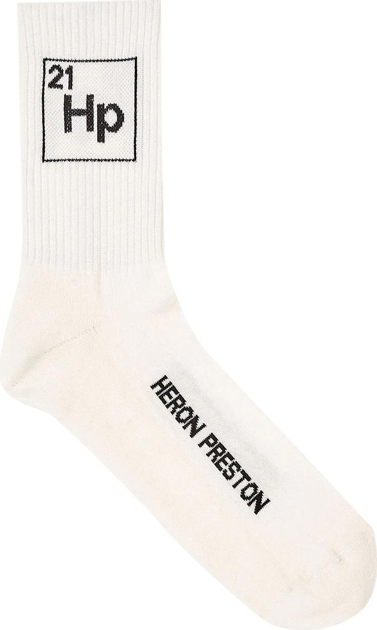 Heron Preston Periodic Long Socks 'Black/White'