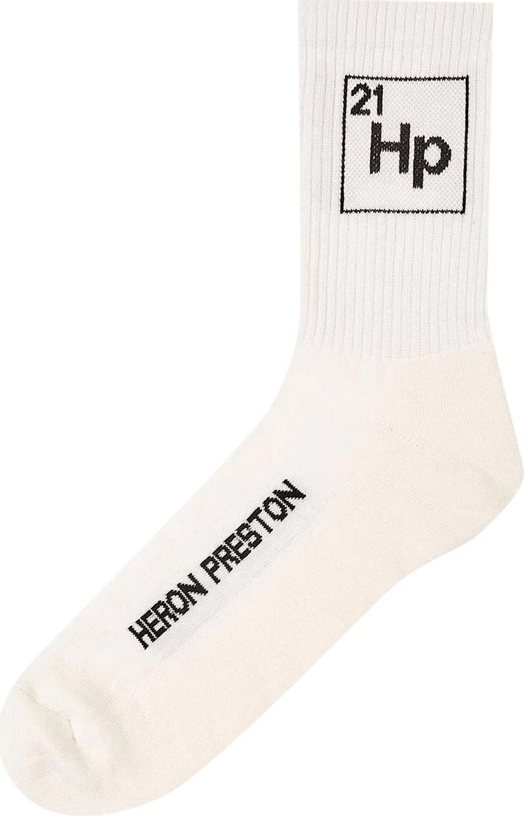 Heron Preston Periodic Long Socks BlackWhite