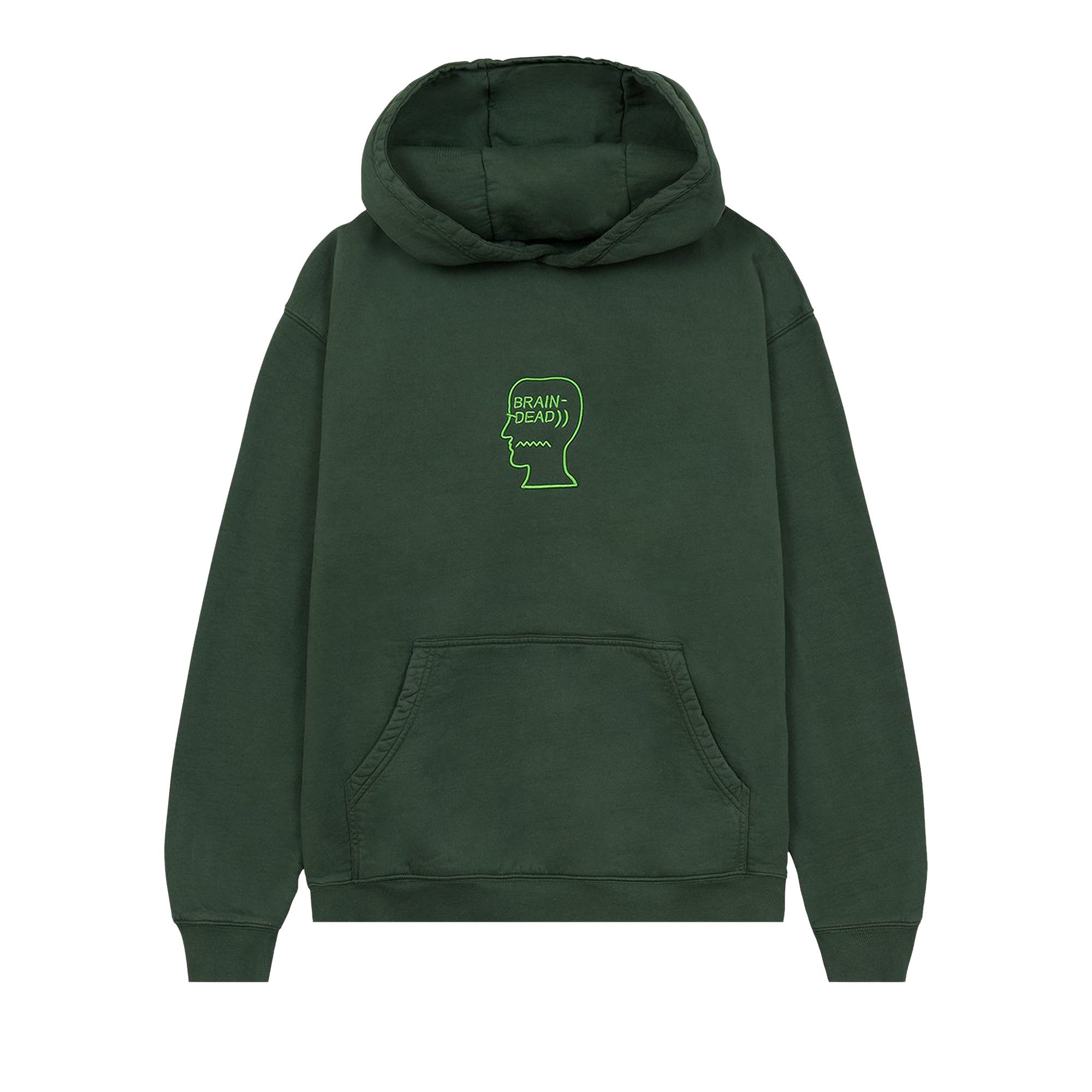 数量は多 Buy Brain Dead Heavyweight Embroidered Logo Head Hoodie スケートボード