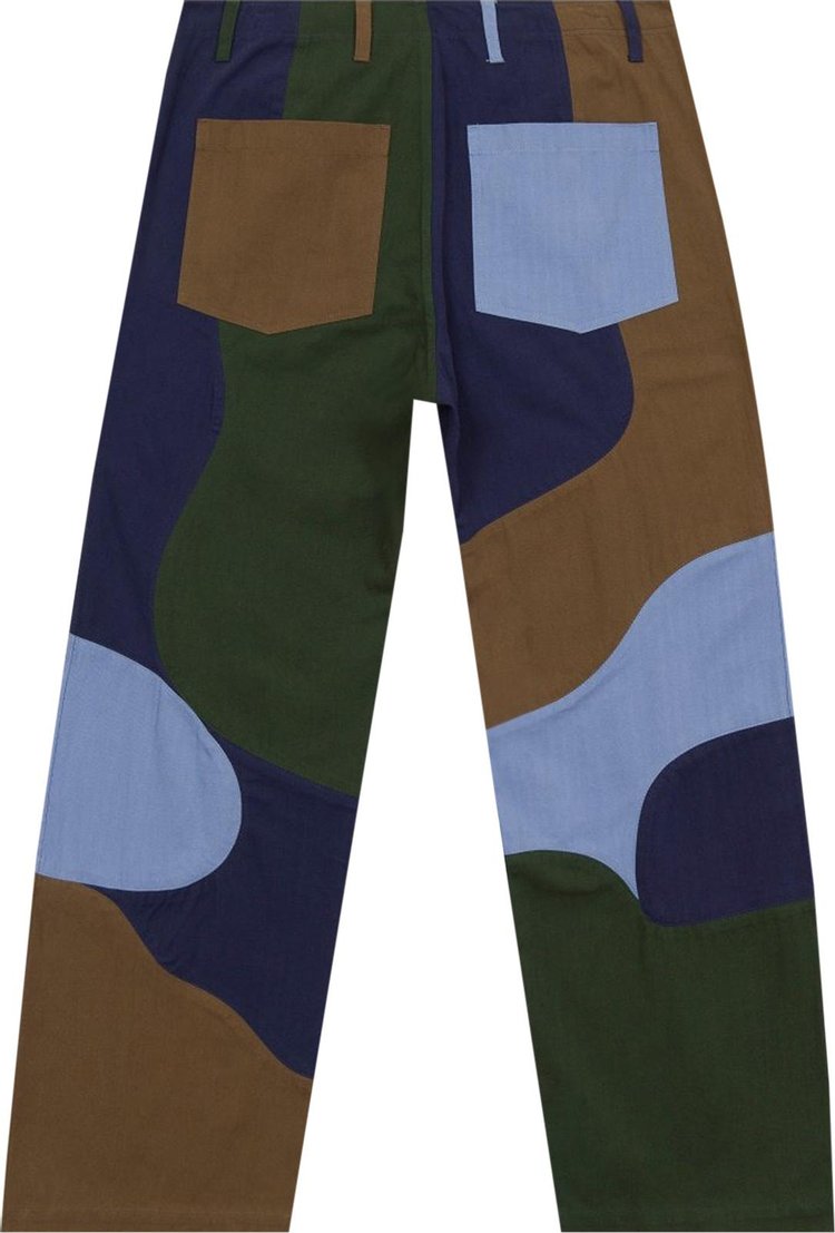 Brain Dead Patchwork Military Pant Navy