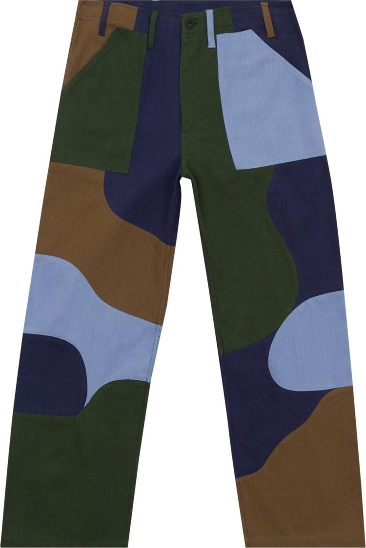 Brain Dead Patchwork Military Pant Navy