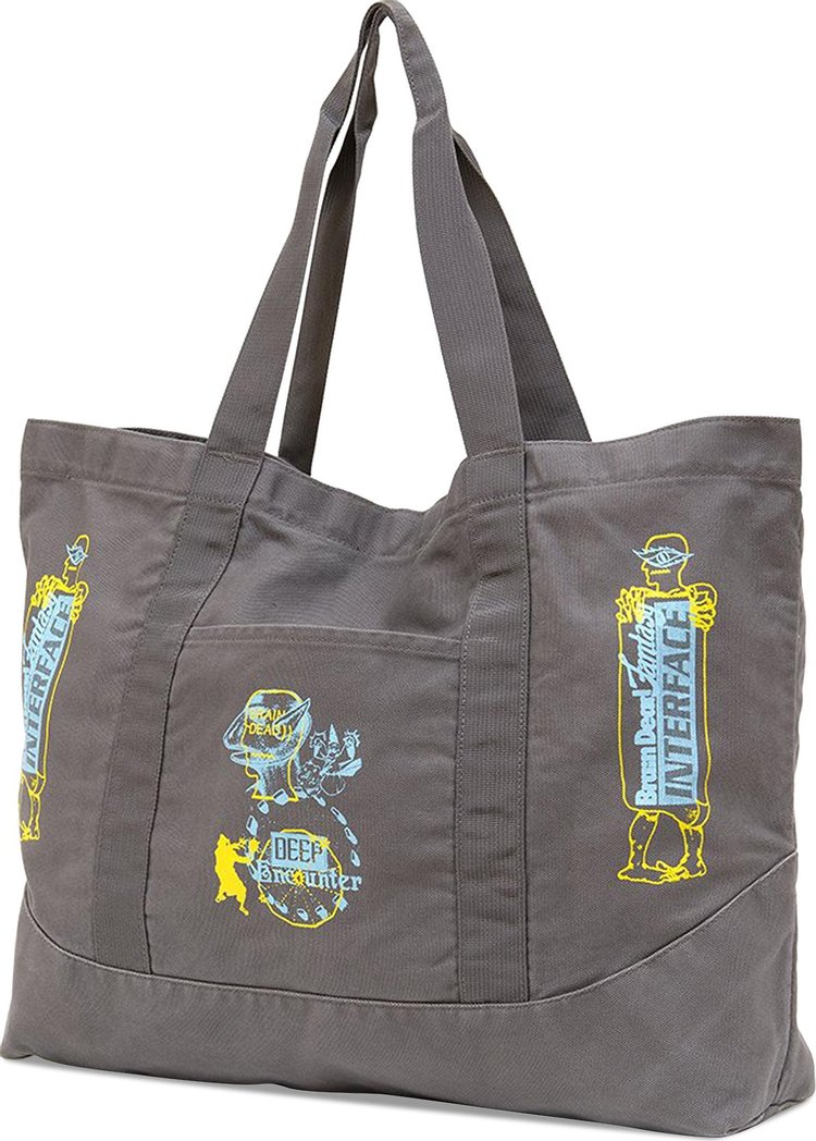 Brain Dead Deep Encounter Tote Charcoal