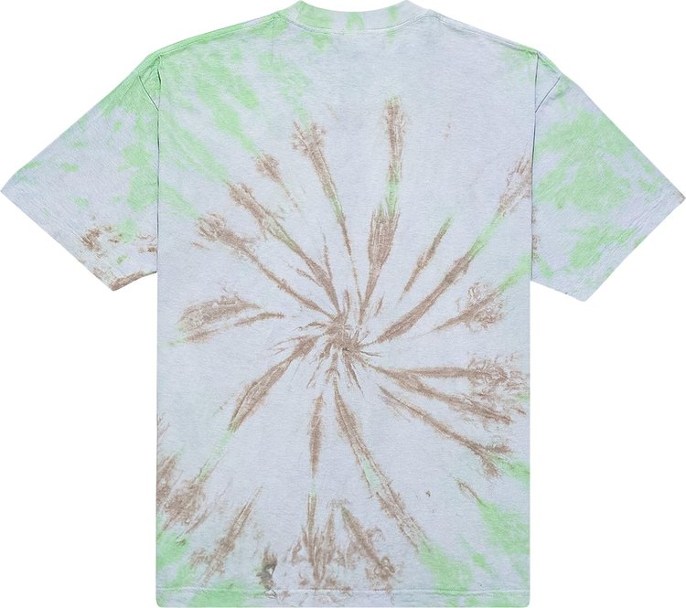 Online Ceramics Barn Connection Tie Dye Tee Green Spiral