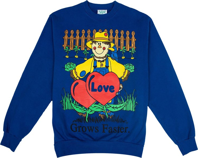 Online Ceramics Plant Love Crewneck Blue