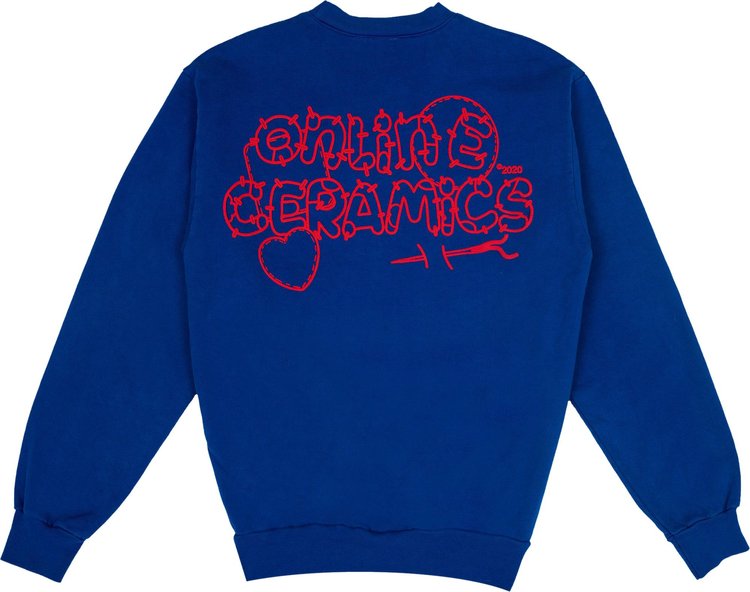 Online Ceramics Plant Love Crewneck Blue