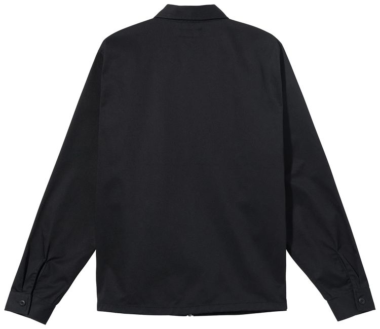 Stussy Zip Up Work Shirt Black