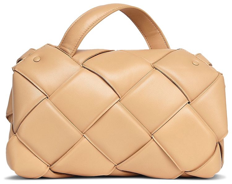 Bottega Veneta Intrecciato Shoulder Bag AlmondGold