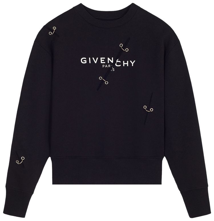 Givenchy Sweatshirt With Metal Details Black