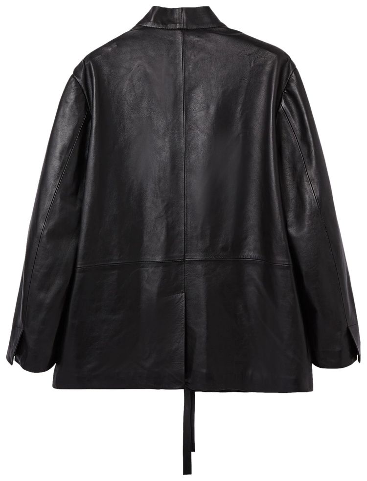 Ambush Kimono Leather Jacket Black