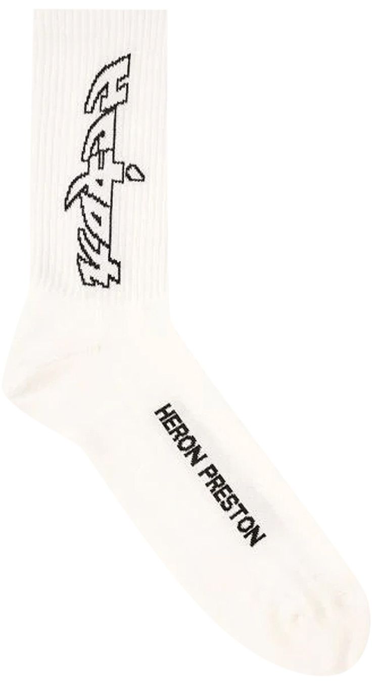 Heron Preston Arcade Long Socks WhiteBlack