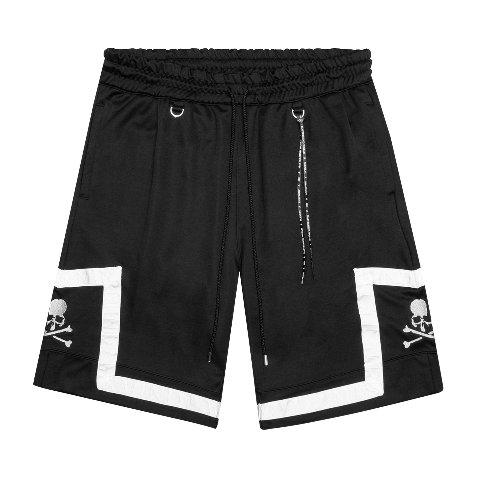 Buy Mastermind World Jacquard Tape Basketball Shorts 'Black