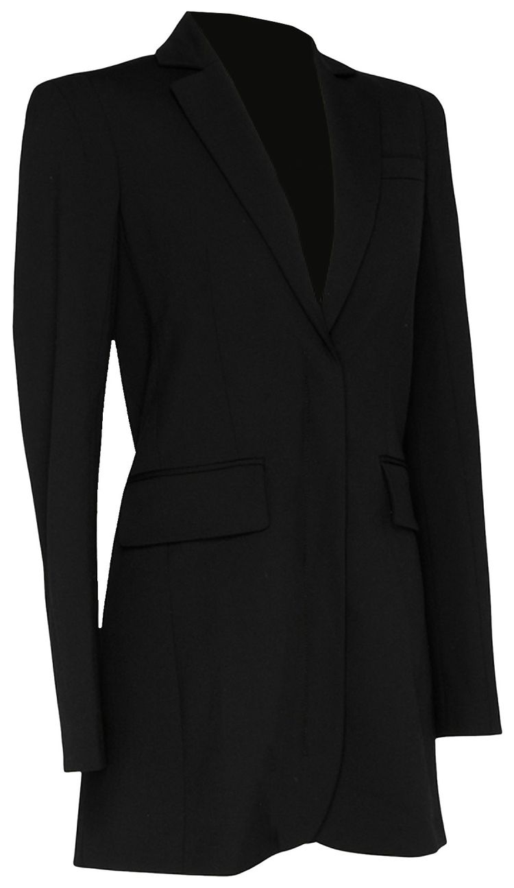 Off White Tailored Cut Out Blazer Black