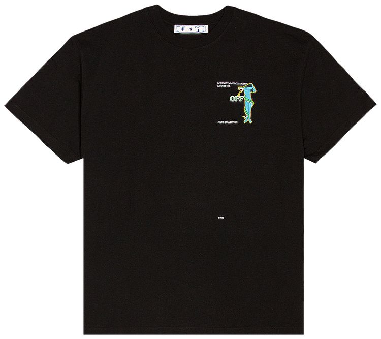 Off White Adam Is Eve Over Tee BlackWhite