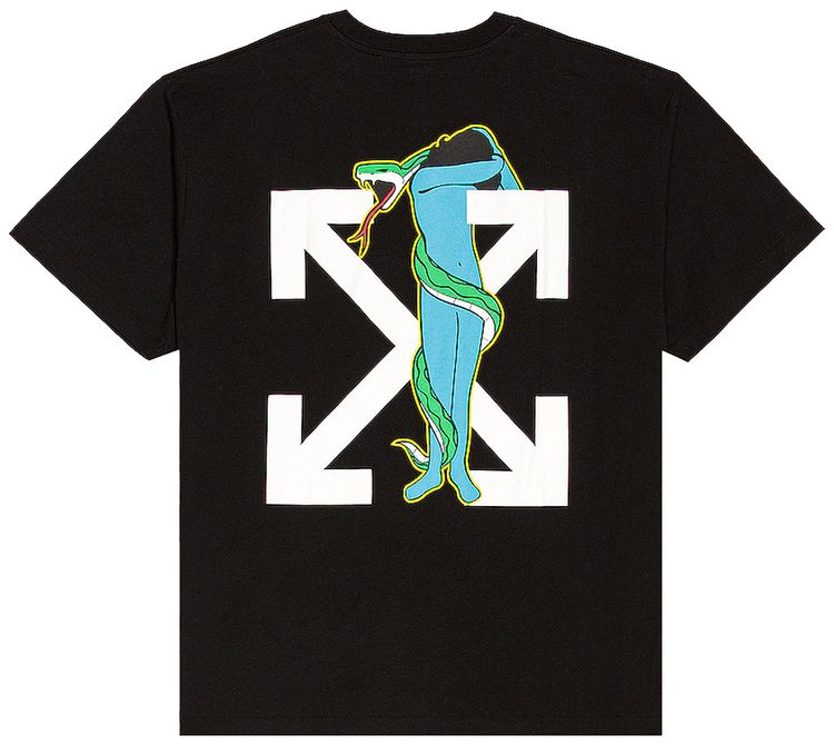 Off White Adam Is Eve Over Tee BlackWhite