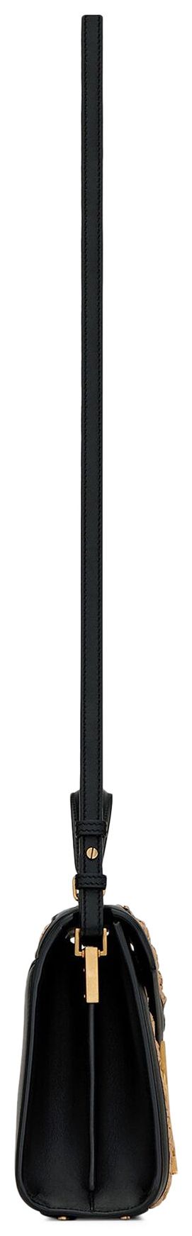 Saint Laurent Cassandra Raffia Bag NaturalNero