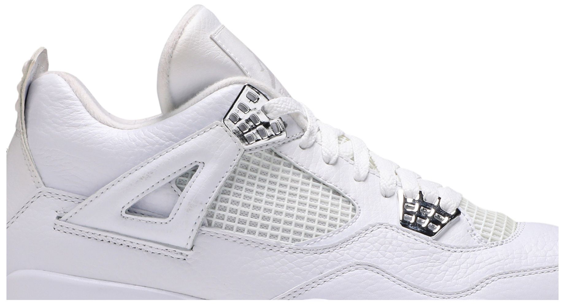 retro 4 metallic silver