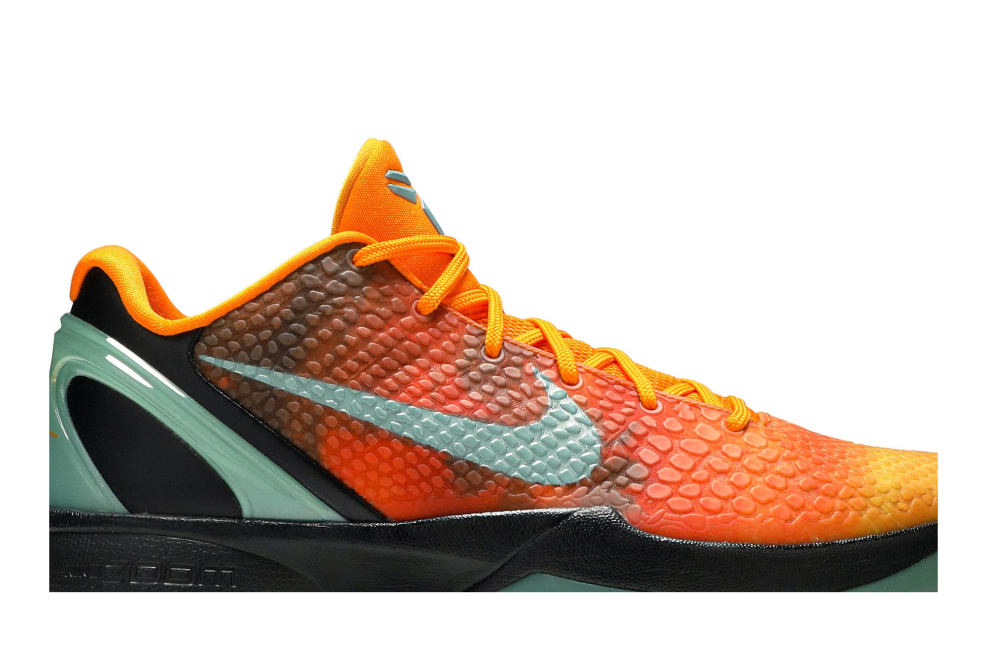 Orange and white kobes top