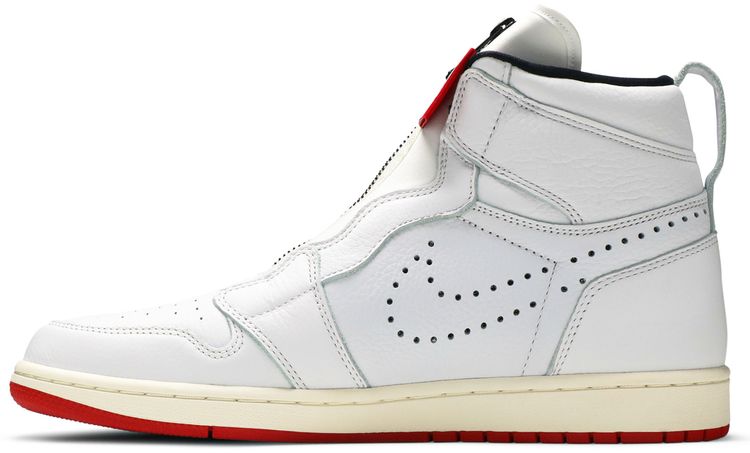 Air Jordan 1 Retro High Zip White University Red