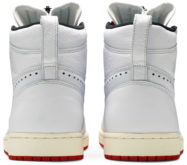 Air Jordan 1 Retro High Zip White University Red