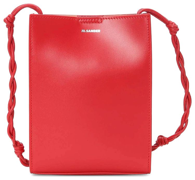 Jil Sander Small Tangle Shoulder Bag Bright Red