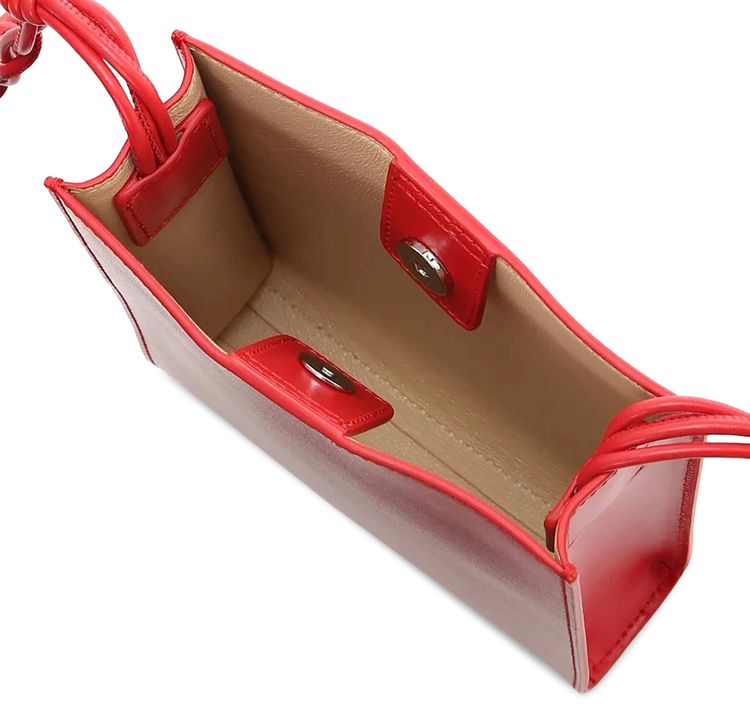 Jil Sander Small Tangle Shoulder Bag Bright Red