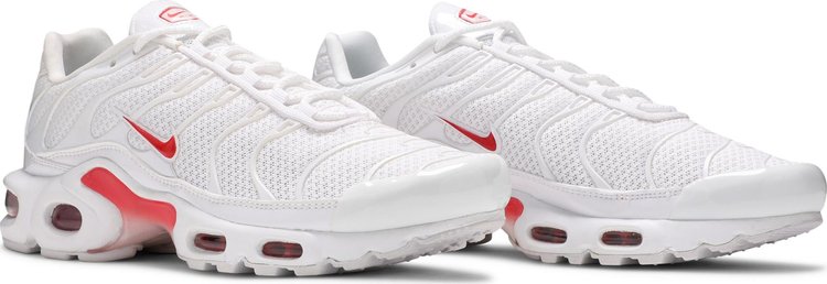 Wmns Air Max Plus White Track Red