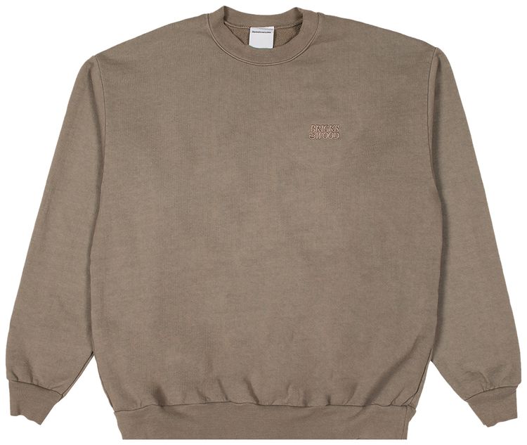 Bricks  Wood Logo Crewneck Fog