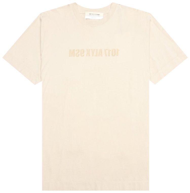 1017 ALYX 9SM Studded Mirrored Logo Tee Light Tan