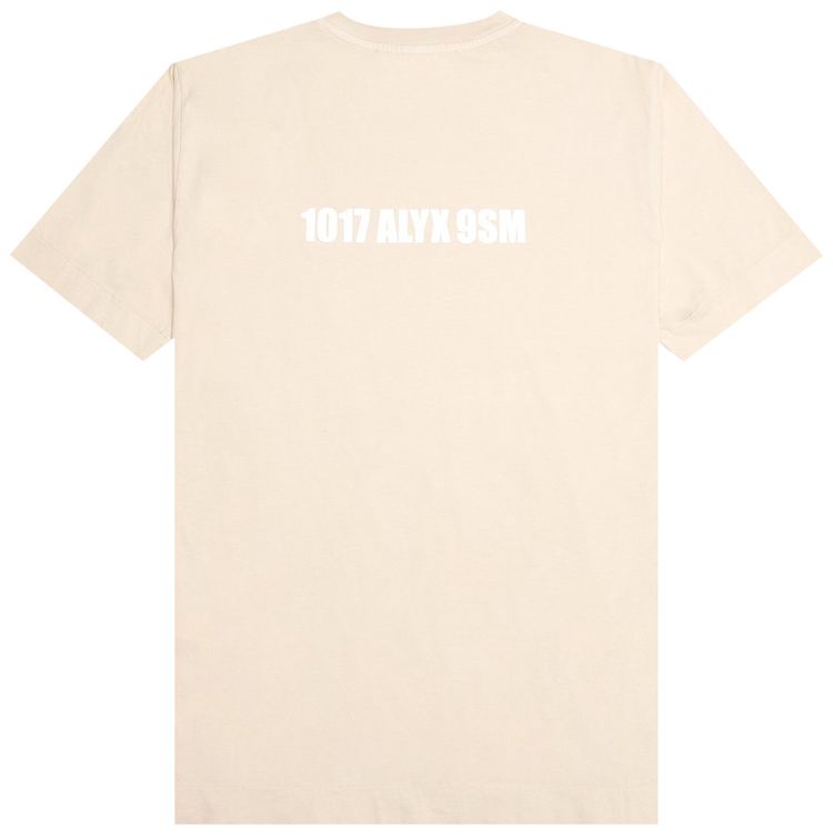 1017 ALYX 9SM Studded Mirrored Logo Tee Light Tan
