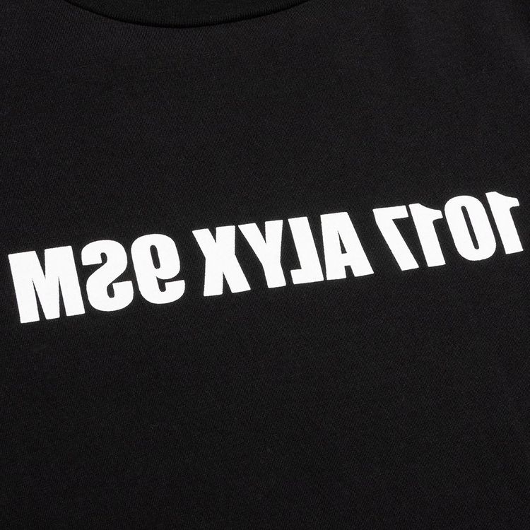 1017 ALYX 9SM Mirrored Logo Long Sleeve Tee Black