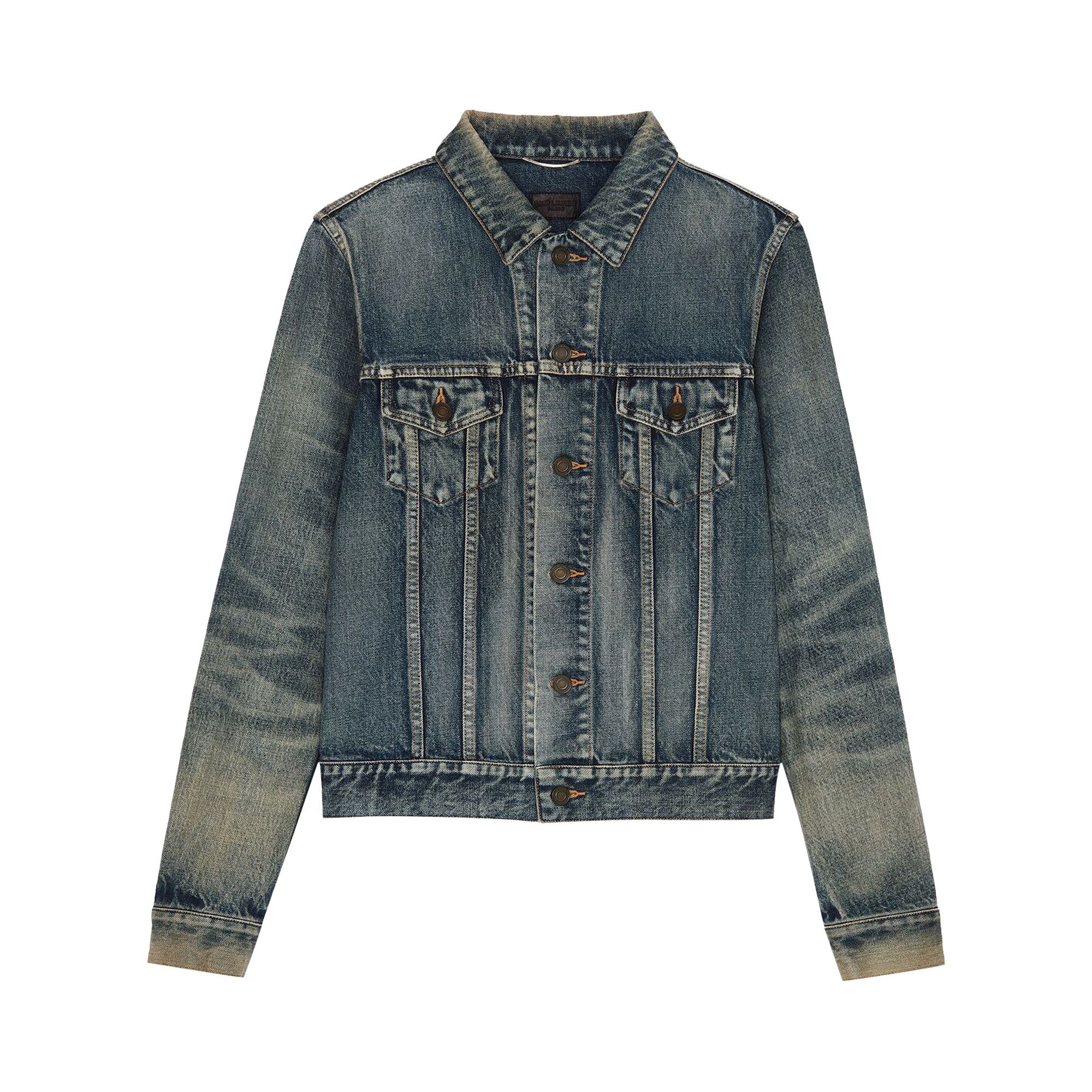Yves Saint Laurent ダークデニムジャケット メンズ SAINT LAURENT ダークデニムジャケット