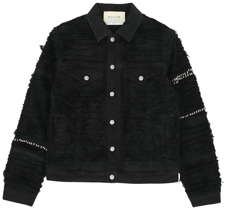 1017 ALYX 9SM Studded Denim Jacket Blackmeans Black