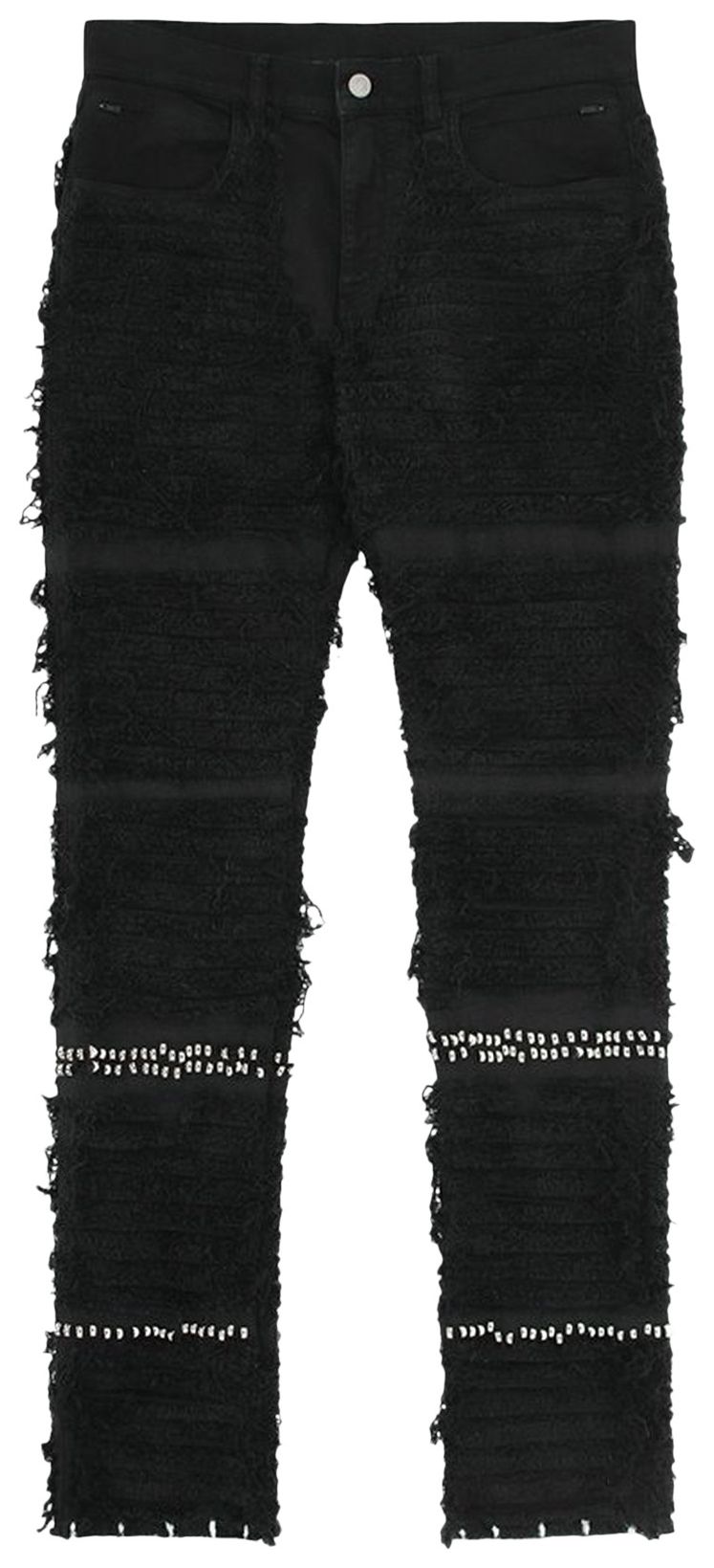 1017 ALYX 9SM Studded Blackmeans 6 Pocket Jeans Black