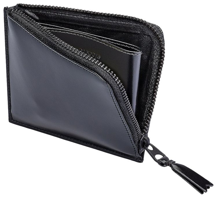 Comme des Garcons Leather Wallet Very Black