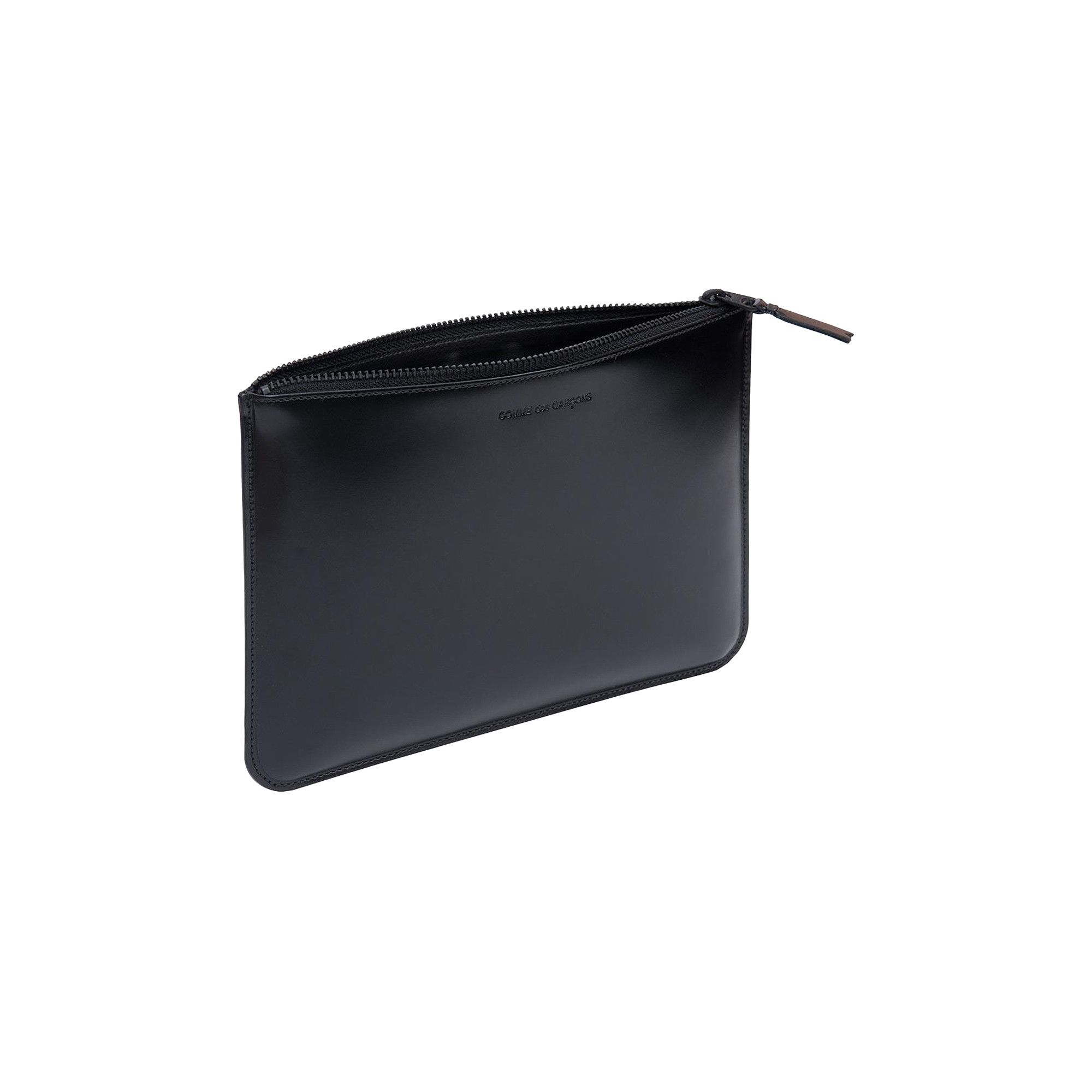 Buy Comme des Garçons Leather Zip Pouch 'Very Black' - SA5100VB 1