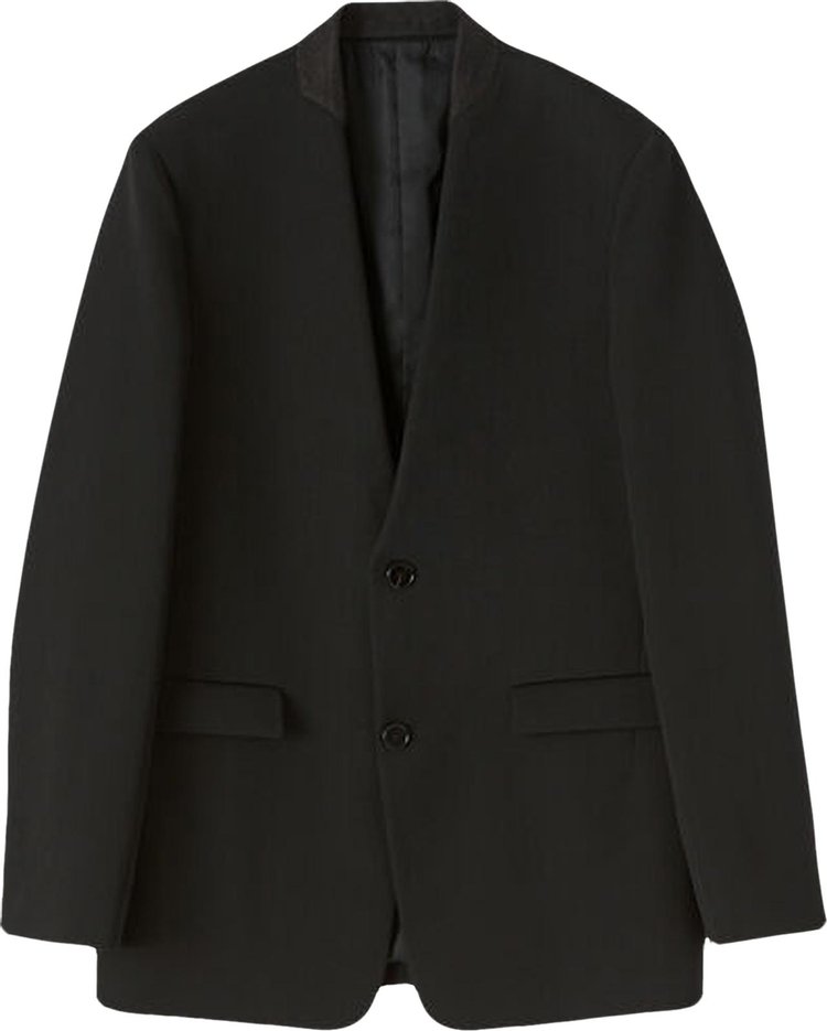 Jil Sander Lapelless Blazer Black