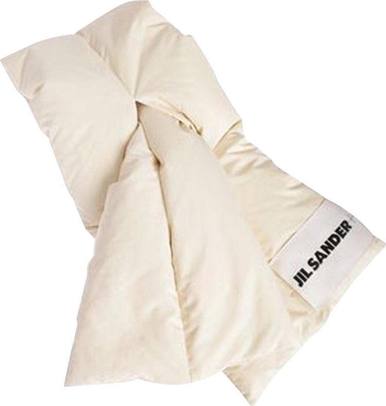 Jil Sander Down Padded Scarf Vanilla