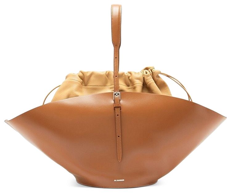 Jil Sander Sombrero Medium Shoulder Bag Caramel