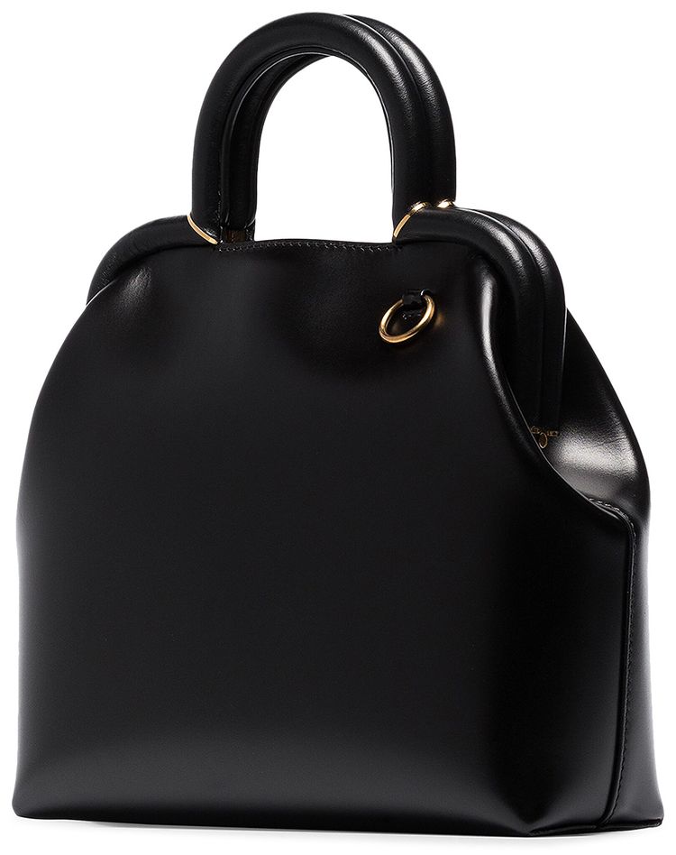 Jil Sander Clover Medium Top Handle Bag Black