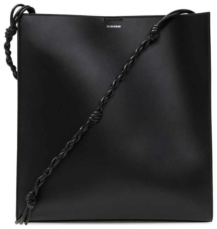 Jil Sander Tangle Grande Shoulder Bag Black